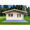 Maison en bois de jardin MARTA 5x5, 40mm, vue frontale