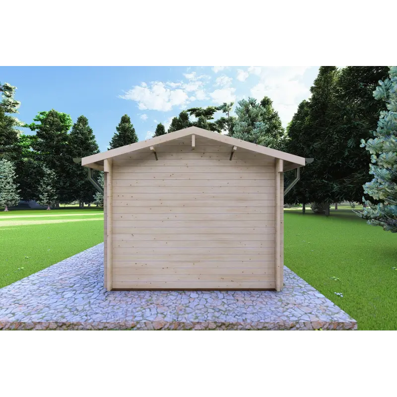 Remise en bois ZAIRA 5.7x3, 40mm, côté droit