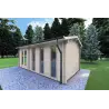 Remise en bois ZAIRA 5.7x3, 40mm, façade côté droit
