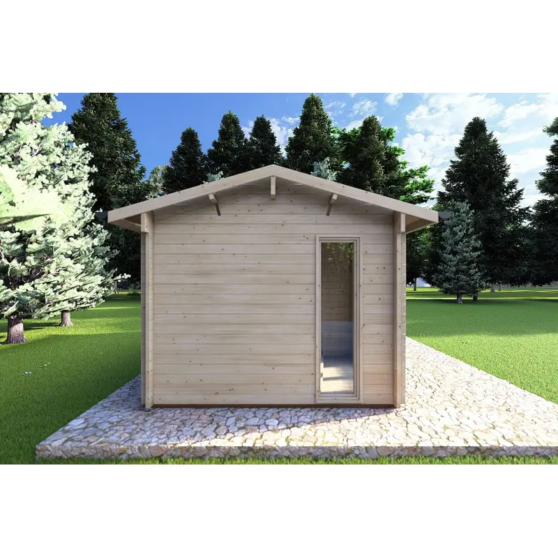 Remise en bois ZAIRA 5.7x3, 40mm, côté gauche
