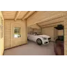 Garage en bois 30 m², 40mm, intérieur