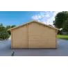 Garage en bois 30 m², 40mm, vue arrière