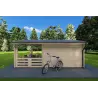 Maison en bois de jardin MELISSA 4x6, 40mm, côté droit