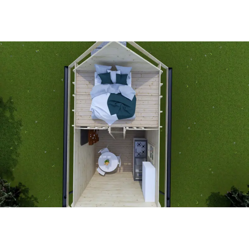 Abri de jardin LALLA 4.5x3, 40mm, intérieur