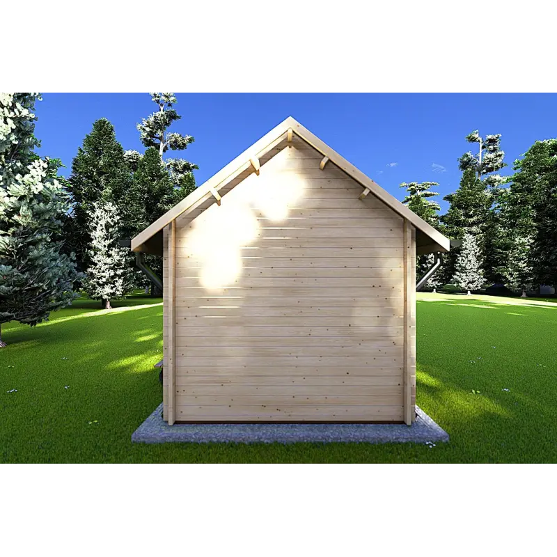Abri de jardin LALLA 4.5x3, 40mm, vue arrière