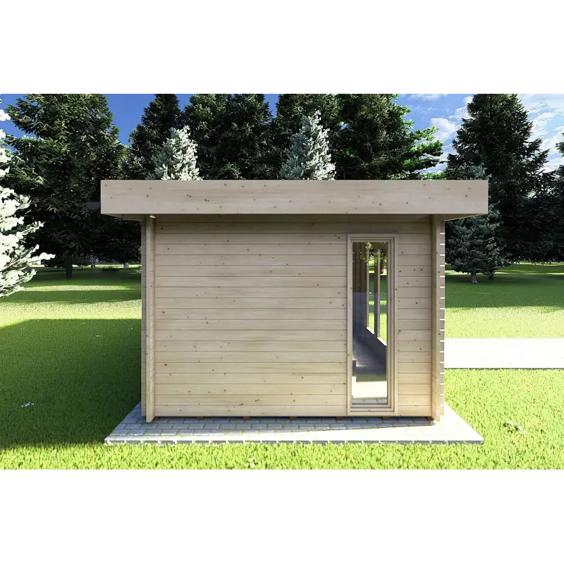 Abri de jardin JENNIFER 4.5x3, 40mm, côté gauche