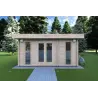 Abri de jardin JENNIFER 4.5x3, 40mm, vue frontale