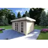 Abri de jardin en bois SVEVA 5x3, 40mm, façade côté droit