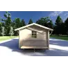 Maison en bois de jardin LUNA 5x3, 40mm, côté droit