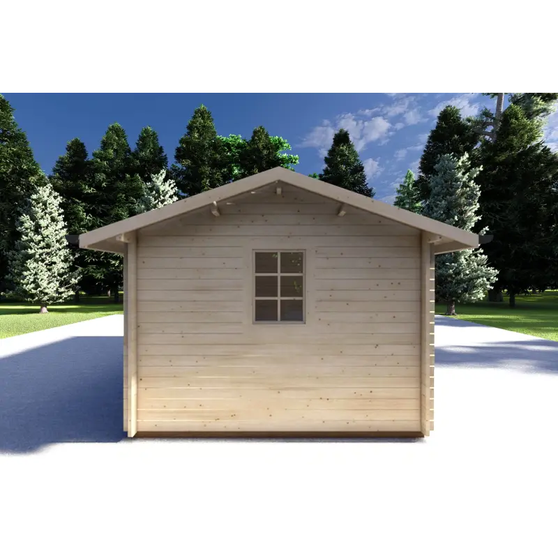 Maison en bois de jardin LUNA 5x3, 40mm, côté gauche