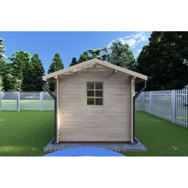 Abris de jardin en bois BETTA 4x2.5, 40mm, côté droit