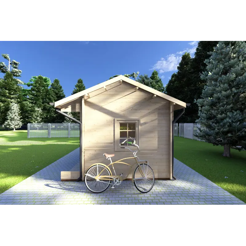 Maison en bois de jardin ROSA 5x3.5, 40mm, côté droit