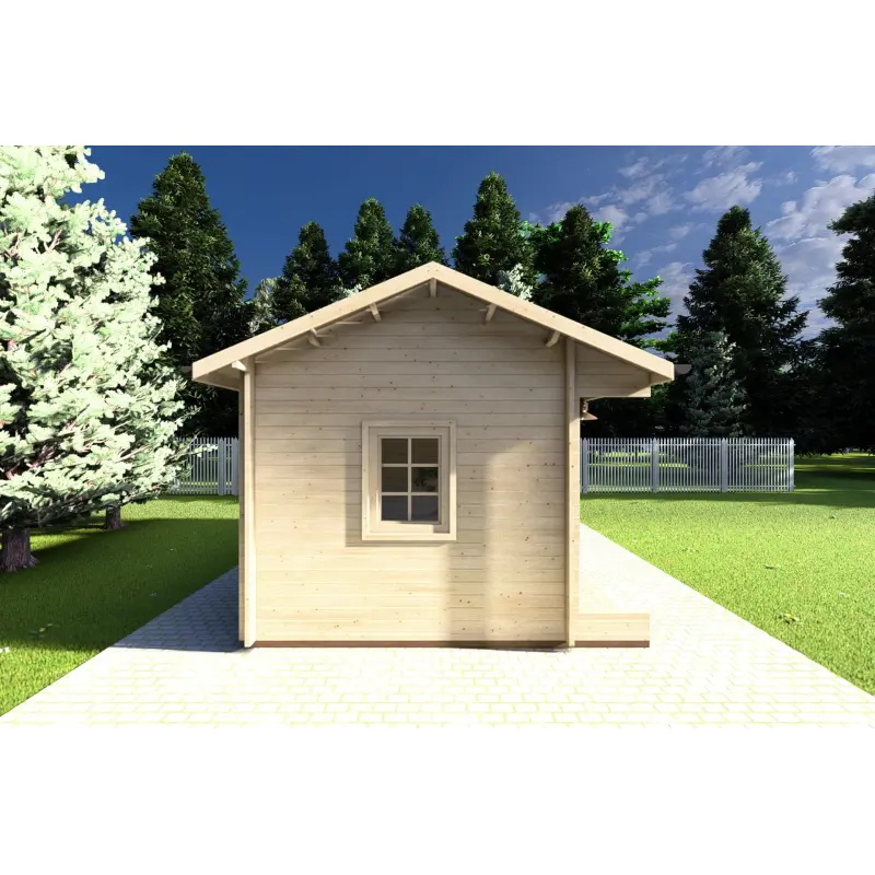 Maison en bois de jardin ROSA 5x3.5, 40mm, côté gauche