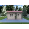 Maison en bois de jardin ROSA 5x3.5, 40mm, vue frontale
