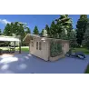Maison en bois de jardin ARIANNA 4x5, 40mm, façade côté droit