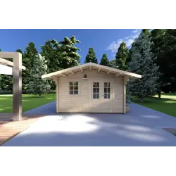 Maison en bois de jardin ARIANNA 4x5, 40mm,