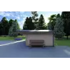 Maison en bois de jardin AUDREY 4x4, 40mm, côté droit