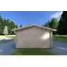 Maison en bois de jardin AUDREY 4x4, 40mm, vue arrière
