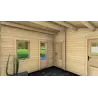 Remise en bois ZOE 6x4.5, 68mm, intérieur