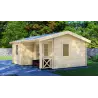 Remise en bois ZOE 6x4.5, 68mm, façade côté droit