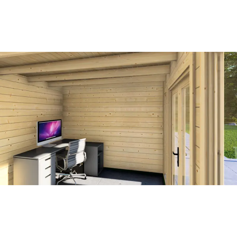 Abri de jardin GWEN 5x3, 44mm, intérieur