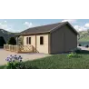 Chalet bois SAMANTHA 6x8, 68mm, côté droit