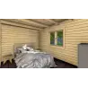 Chalet bois ELETTRA 10.5x6, 68mm, intérieur chambre principale A