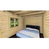 Chalet bois ELETTRA 10.5x6, 68mm, intérieur chambre principale B